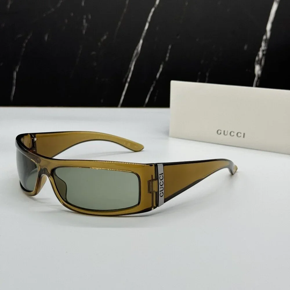 NEW GUCCI BROWN GREEN UNISEX SUNGLASSES GUCCI GG1492S 003